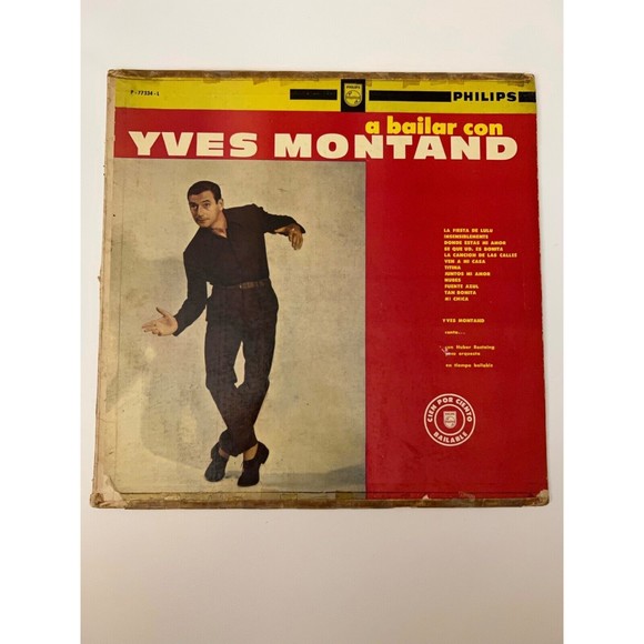 A Bailar Con Yves Montand LP Philips 77334 VG Argentina - Picture 1 of 9